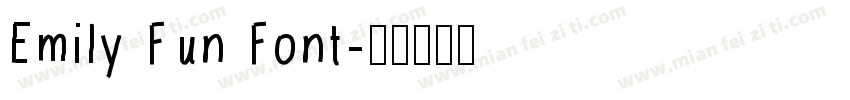 Emily Fun Font字体转换